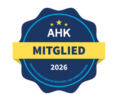 Selo AHK Mitglied 2026 — Câmara Brasil-Alemanha
